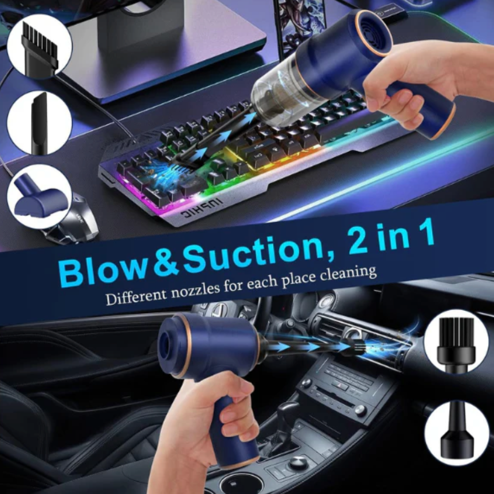 9000Pa Handheld Car Vacuum Cleaner and Air Duster, 120W