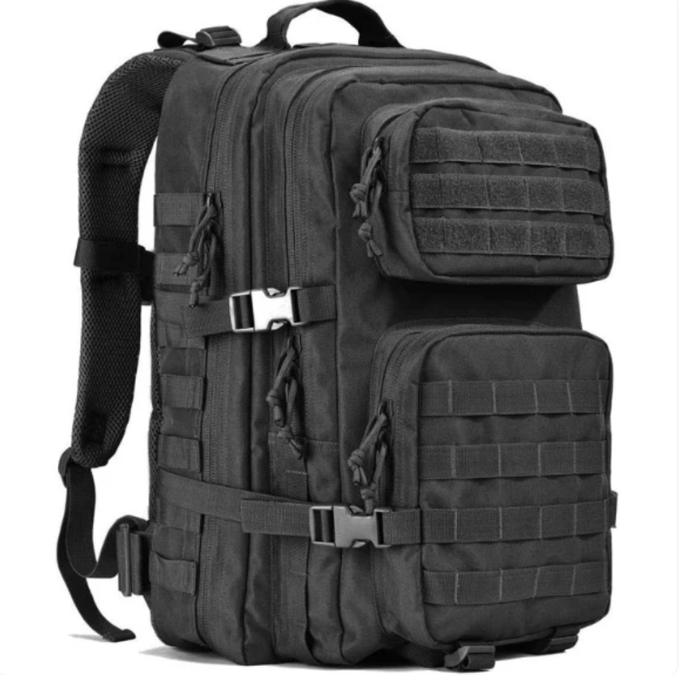 Military Tactical Backpack 40L – MOLLE 3-Day Assault Pack - Black